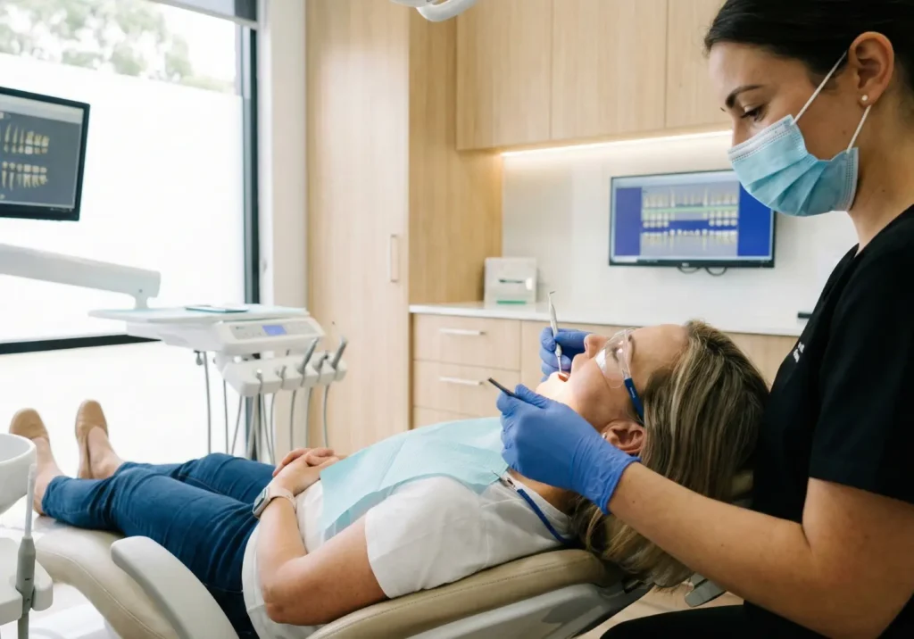 dental procedure in progress