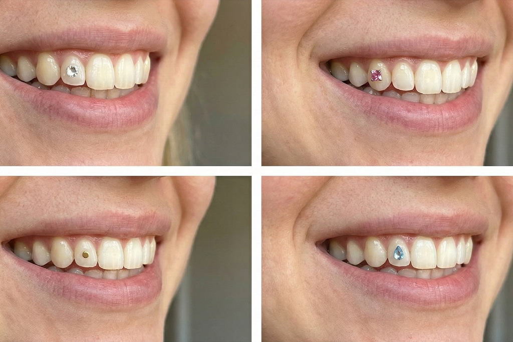 different options for tooth jewellery
