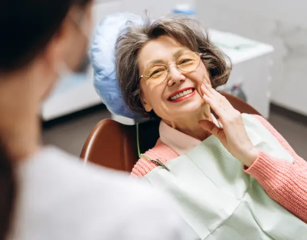happy dental patient