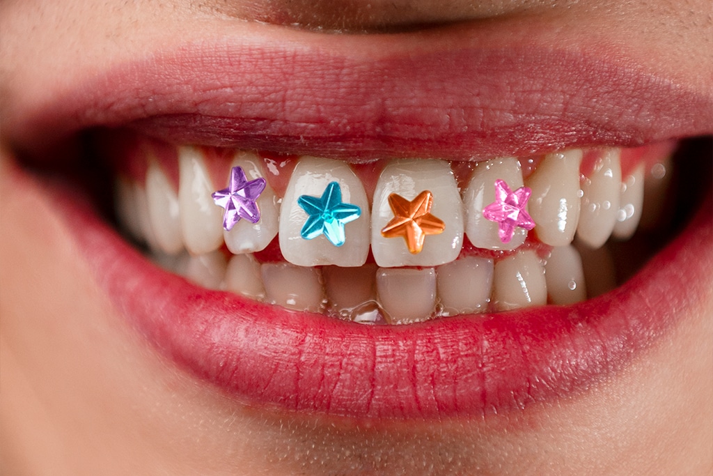 take care of tooth jewellery