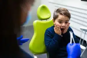 scared of dentist with forceps