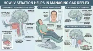 how iv sedation helps in gag reflex