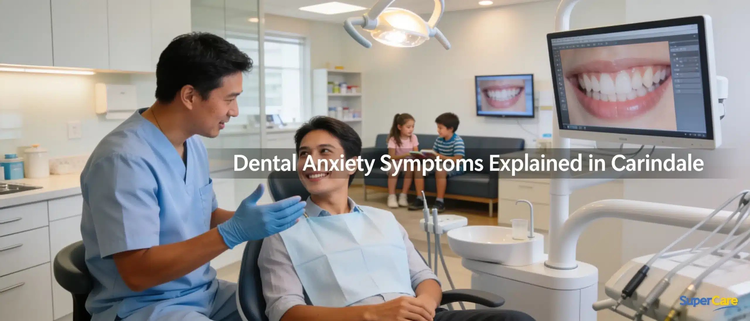 Dental anxiety can manifest as an elevated pulse rate, sweating, a nervous stomach
