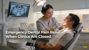 A dental emergency is any dental problem that requires immediate attention, including bleeding that won't