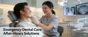 A dental emergency is any dental problem that requires immediate attention, including bleeding that won't