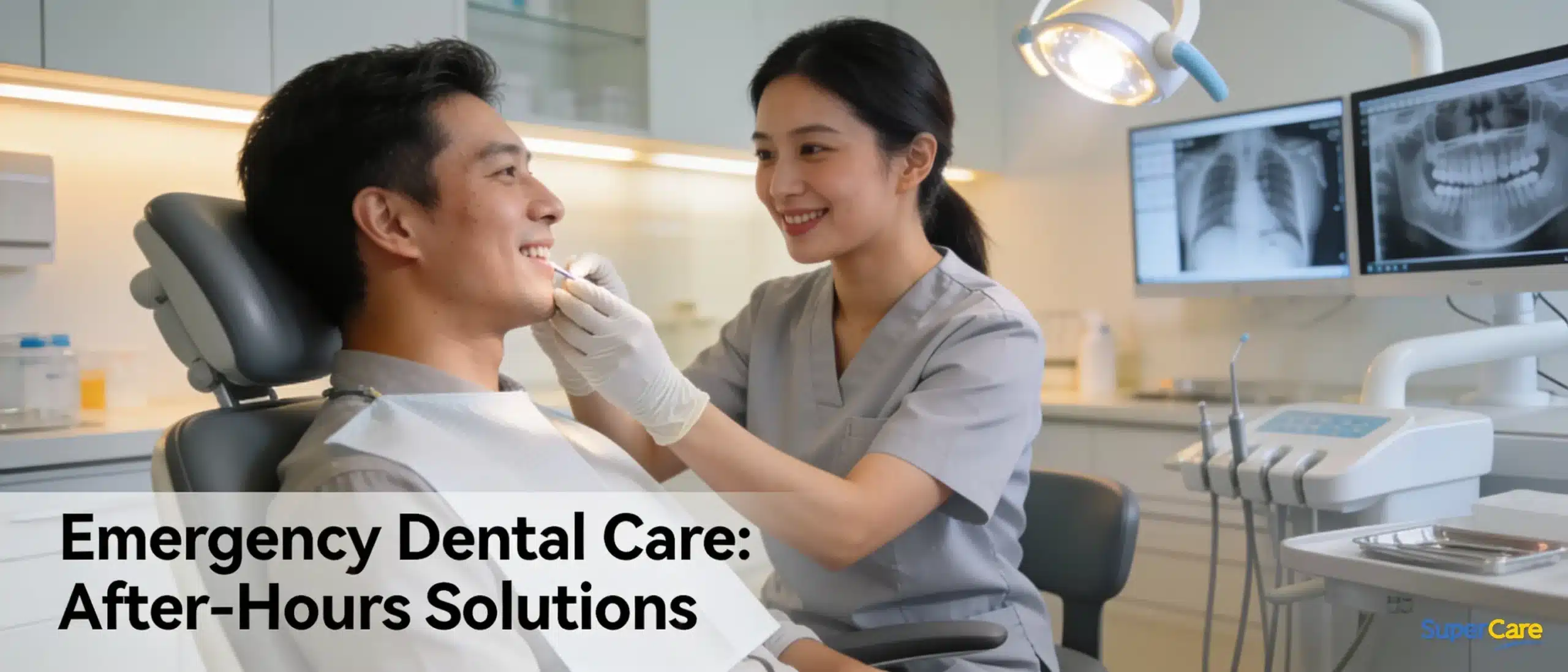 A dental emergency is any dental problem that requires immediate attention, including bleeding that won't