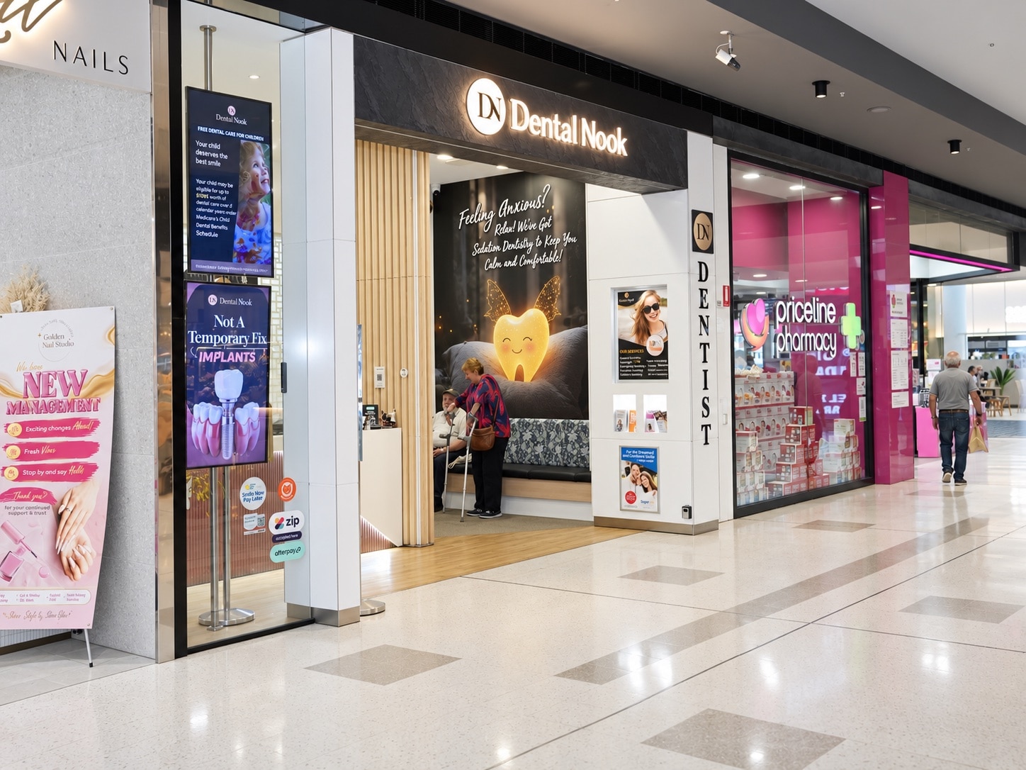 Dental Nook dental clinic storefront in Carindale, Brisbane